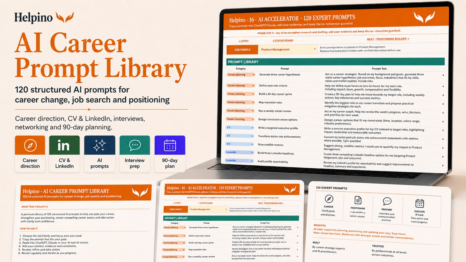 Career OS ai prompt library screenshot