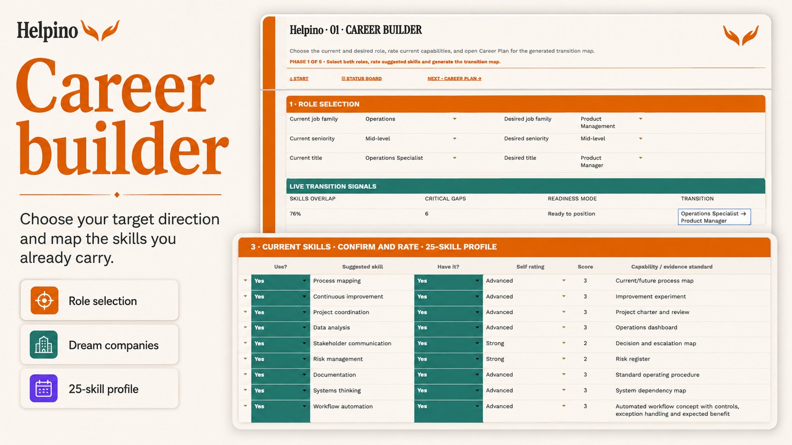 Career OS career builder screenshot