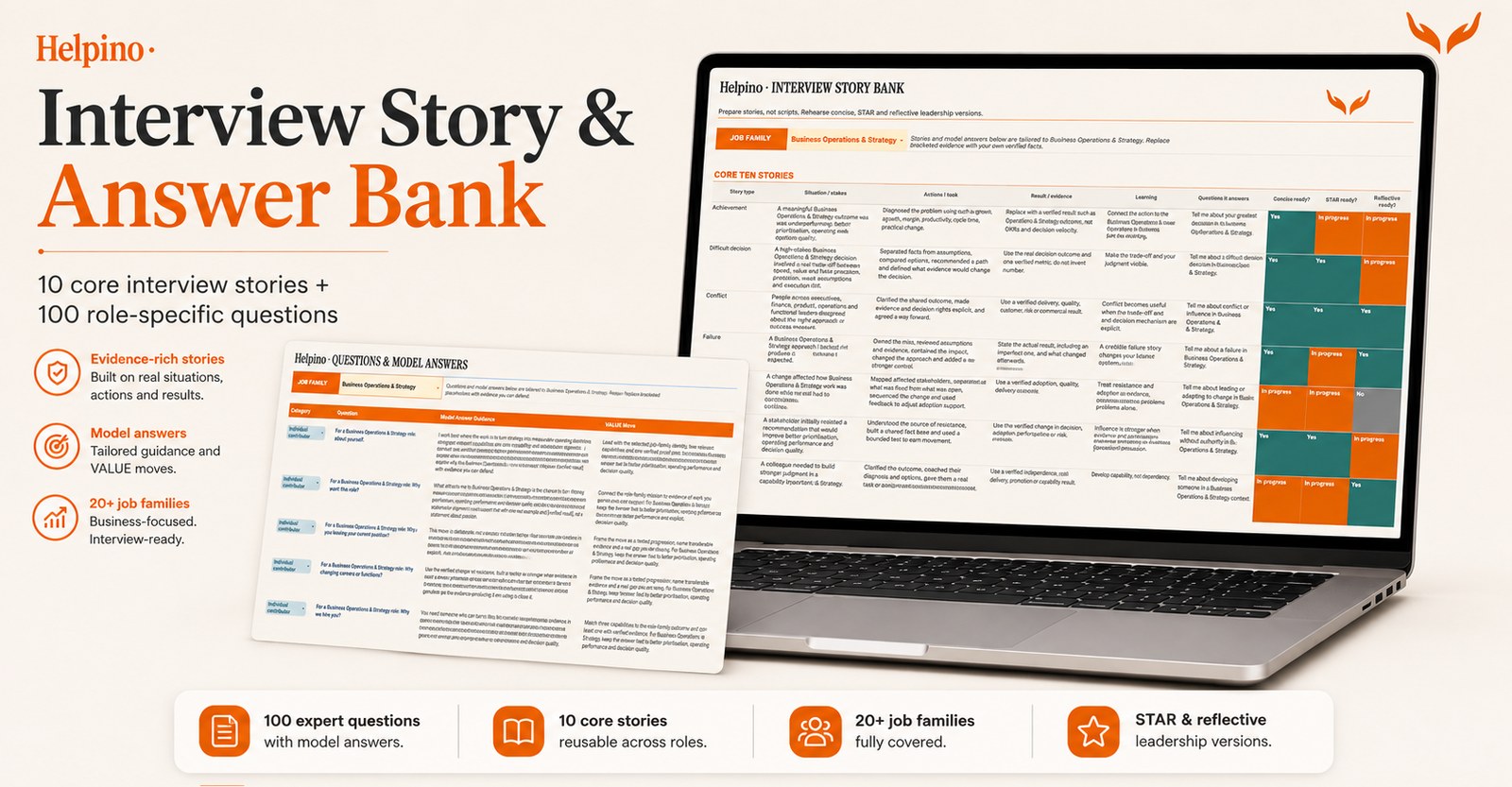 Career OS interview story bank screenshot